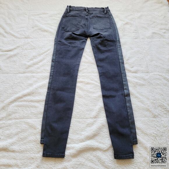 Frame Le Skinny De Jeanne Side Stripe Ankle Length Skinny Jeans - Picture 3 of 5